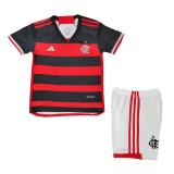 CR Flamengo 2024-25 Home Soccer Jerseys + Short Kid's