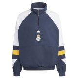 #Half-Zip Icon Real Madrid 2023-24 Navy All Weather Windrunner Soccer Jacket Men's