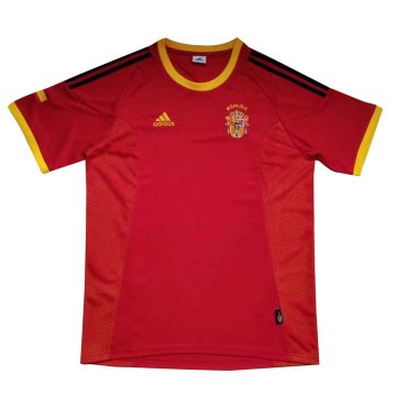 2002 Spain Retro Home Men's Football Jersey Shirts