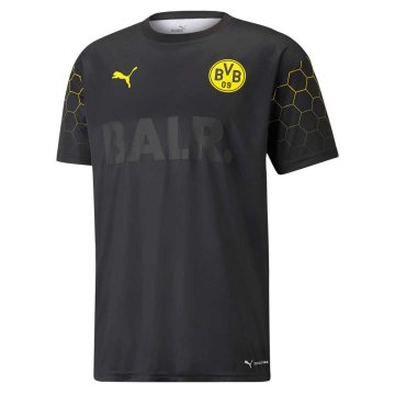 2020-21 Borussia Dortmund x BALR Signature Black Men's Football Traning Shirt