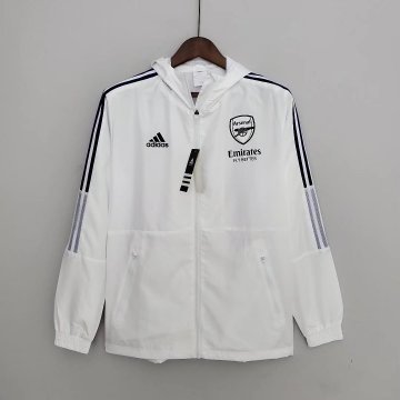Arsenal 2022-23 White Soccer Windrunner Jacket Men's