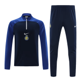 Al Nassr 2023-24 Blue&Black Soccer Sweatshirt + Pants Men's