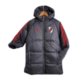 River Plate 2023-24 Black Soccer Cotton Winter Jacket Men's