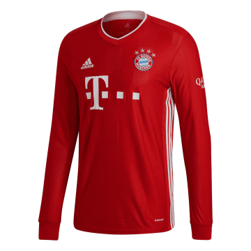 2020-21 Bayern Munich Home LS Men Football Jersey Shirts [8112804]