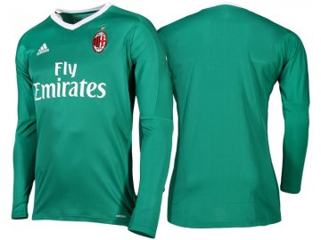 2017-18 AC Milan Home Goalkeeper Green Football Jersey Shirts