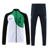 Liverpool 2023-24 Black&White&Green Soccer Jacket + Pants Men's