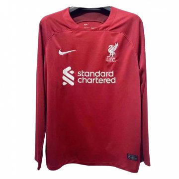 Liverpool 2022-23 Home Long Sleeve Soccer Jerseys Men's
