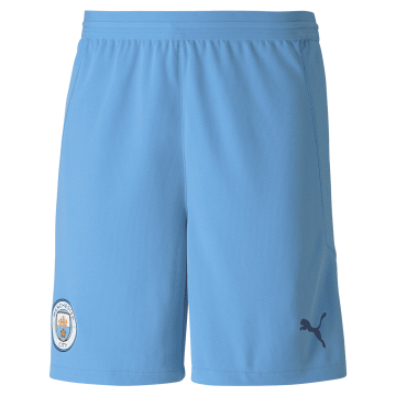 2020-21 Manchester City Home Light Blue Men Football Shorts
