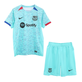 Barcelona 2023-24 Third Away Soccer Jerseys + Short Kid's