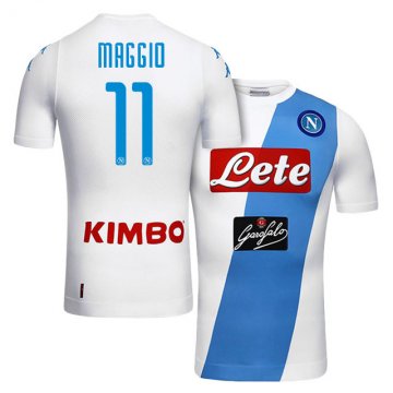 2016-17 Napoli Away White Football Jersey Shirts #11 Christian Maggio