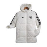 Arsenal 2023-24 White Soccer Cotton Winter Jacket Men's