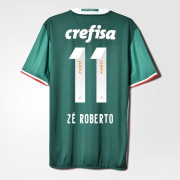 2016-17 Palmeiras Home Green Football Jersey Shirts Ze Roberto #11