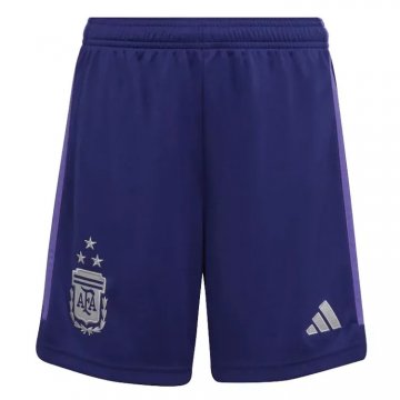 Argentina 2023 3-Star Away World Cup Champions Soccer Shorts Men's