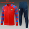 Barcelona 2023-24 Red Soccer Jacket + Pants Kid's