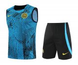 Inter Milan 2023-24 Blue Soccer Singlet + Short Men's