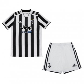 2021-22 Juventus Home Football Jersey Shirts + Short Kid's