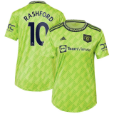 #Rashford #10 Manchester United 2022-23 Third Away Soccer Jerseys Women's