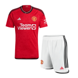 Manchester United 2023/24 Home Soccer Jerseys + Short Men's