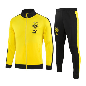 Borussia Dortmund Yellow Soccer Jacket + Pants Men's 2023/24