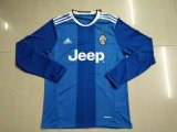 Juventus Away LS Blue Football Jersey Shirts 2016-17