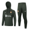 #Hoodie Barcelona 2023-24 Dark Green Soccer Training Suit Men's