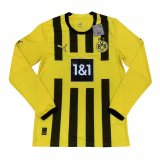 #Long Sleeve Borussia Dortmund 2022-23 Home Soccer Jerseys Men's