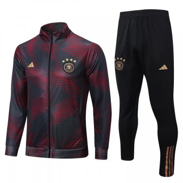 Germany 2022 Red - Grey Soccer Jacket + Pants Men's