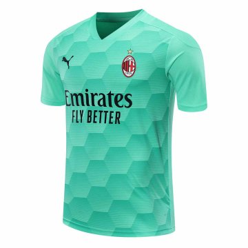 2020-21 AC Milan Goalkeeper Green Men Football Jersey Shirts