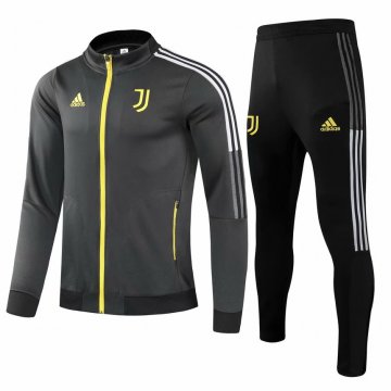 2021-22 Juventus Grey Football Training Suit(Jacket + Pants) Men's