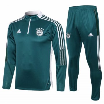 Bayern Munich 2021-22 Dark Green Soccer Training Suit Men's [20210815062]