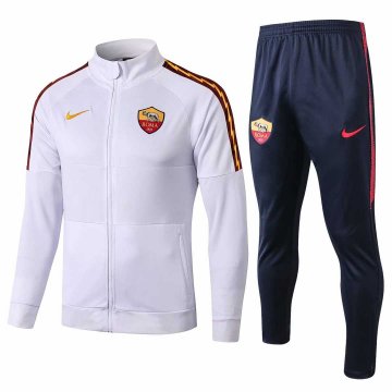 2019-20 AS Roma White Men's Football Training Suit(Jacket + Pants)