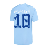 #GREALISH #10 Manchester City 2023/24 Japanese Tour Printing Home Soccer Jerseys Men's