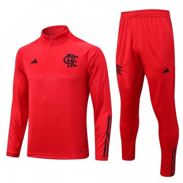 Flamengo 2023-24 Red Soccer Training Suit Men's