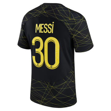 #MESSI #30 PSG 2022-23 Fourth Away Soccer Jerseys Men's