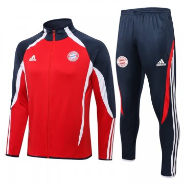 Bayern Munich 2021-22 Teamgeist Red Soccer Training Suit Jacket + Pants Men's