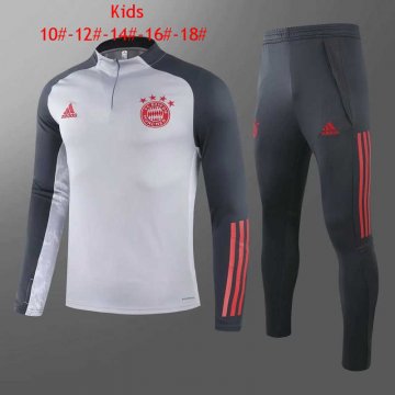 2020-21 Bayern Munich Grey Football Training Suit Kid's
