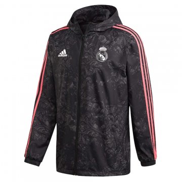 2020-21 Real Madrid Black All Weather Windrunner Football Jacket Men