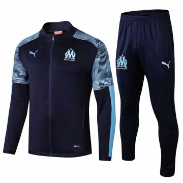 2019-20 Olympique Marseille Navy Men's Football Training Suit(Jacket + Pants)