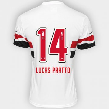 2016-17 Sao Paulo Home White Football Jersey Shirts Lucas Pratto #14
