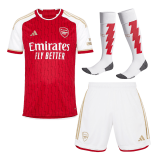 Arsenal 2023-24 Home Soccer Jerseys + Short + Socks Kid's