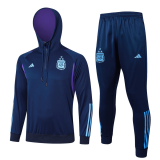 #Hoodie Argentina 2024 Royal Soccer Sweatshirt + Pants Men's
