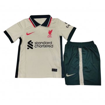 2021-22 Liverpool Away Football Jersey Shirts + Short Kid's