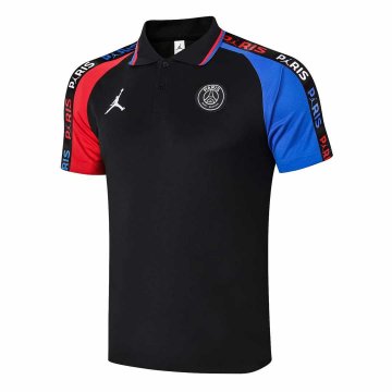 2020-21 PSG x Jordan Black Men's Football Polo Shirt