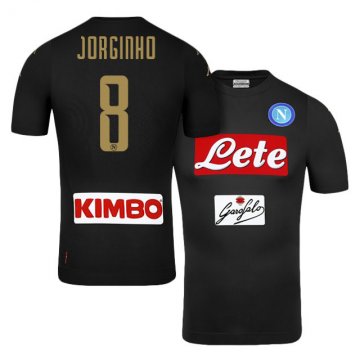 2016-17 Napoli Third Black Football Jersey Shirts #8 Jorginho [napoli-bt060]