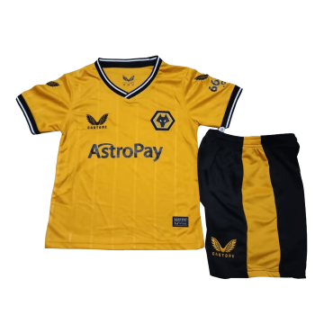 Wolverhampton Wanderers 2023/24 Home Soccer Jerseys + Short Kid's