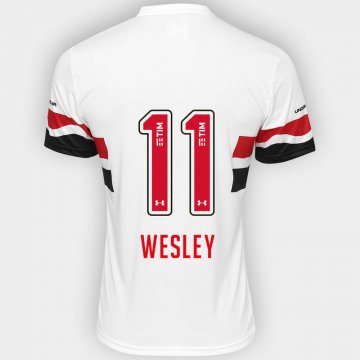 2016-17 Sao Paulo Home White Football Jersey Shirts Wesley #11