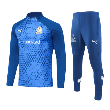 Marseille 2023-24 Blue Soccer Sweatshirt + Pants Men's