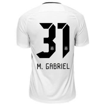 2017-18 Corinthians Home White Football Jersey Shirts Marquinhos Gabriel #31