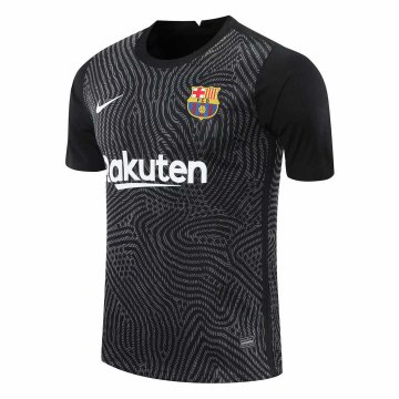 2020-21 Barcelona Goalkeeper Black Men Football Jersey Shirts