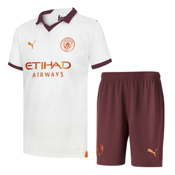 Manchester City 2023-24 Away Soccer Jerseys + Short Men's
